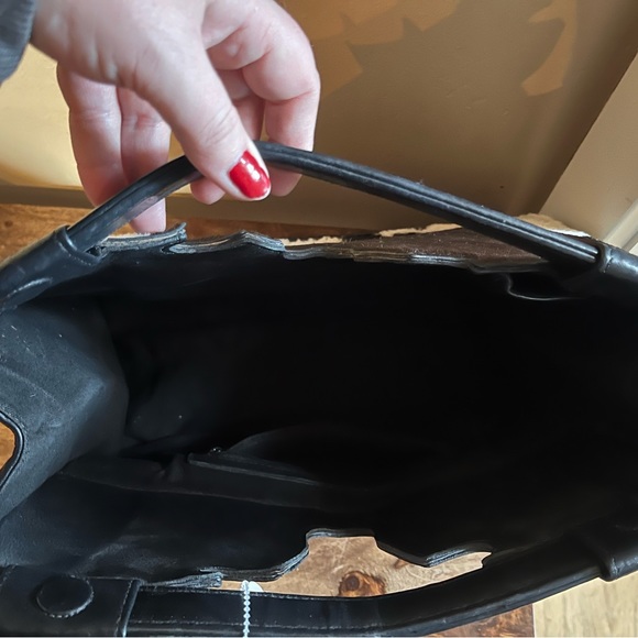 Julie Beth Longhorn Bag Black and White Cowhide - Picture 9 of 9